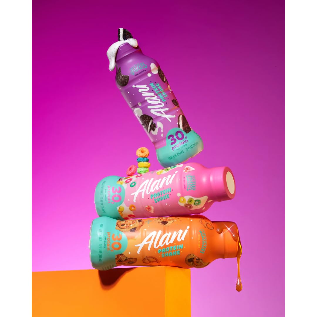 Alani Nu Protein Shake – 3 Flavor Variety – 12 fl oz Bottles – 9-Pack – Ready-to-Drink High Protein Beverage