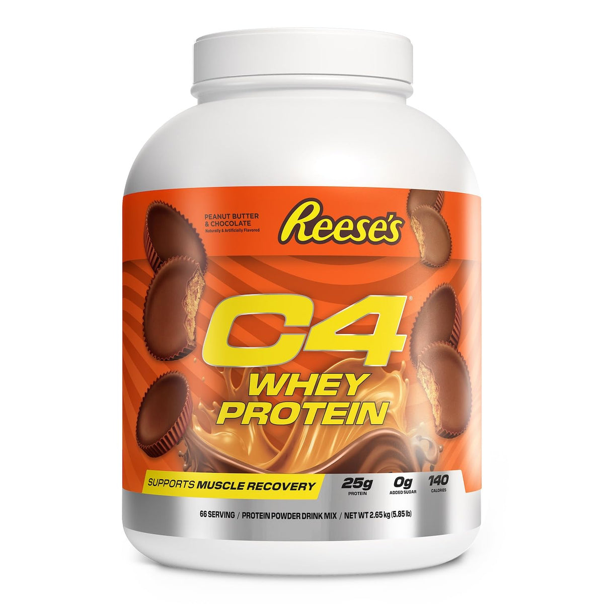 C4 Whey Protein, 25g of Protein, Reese's Peanut Butter & Chocolate, 28 Serv