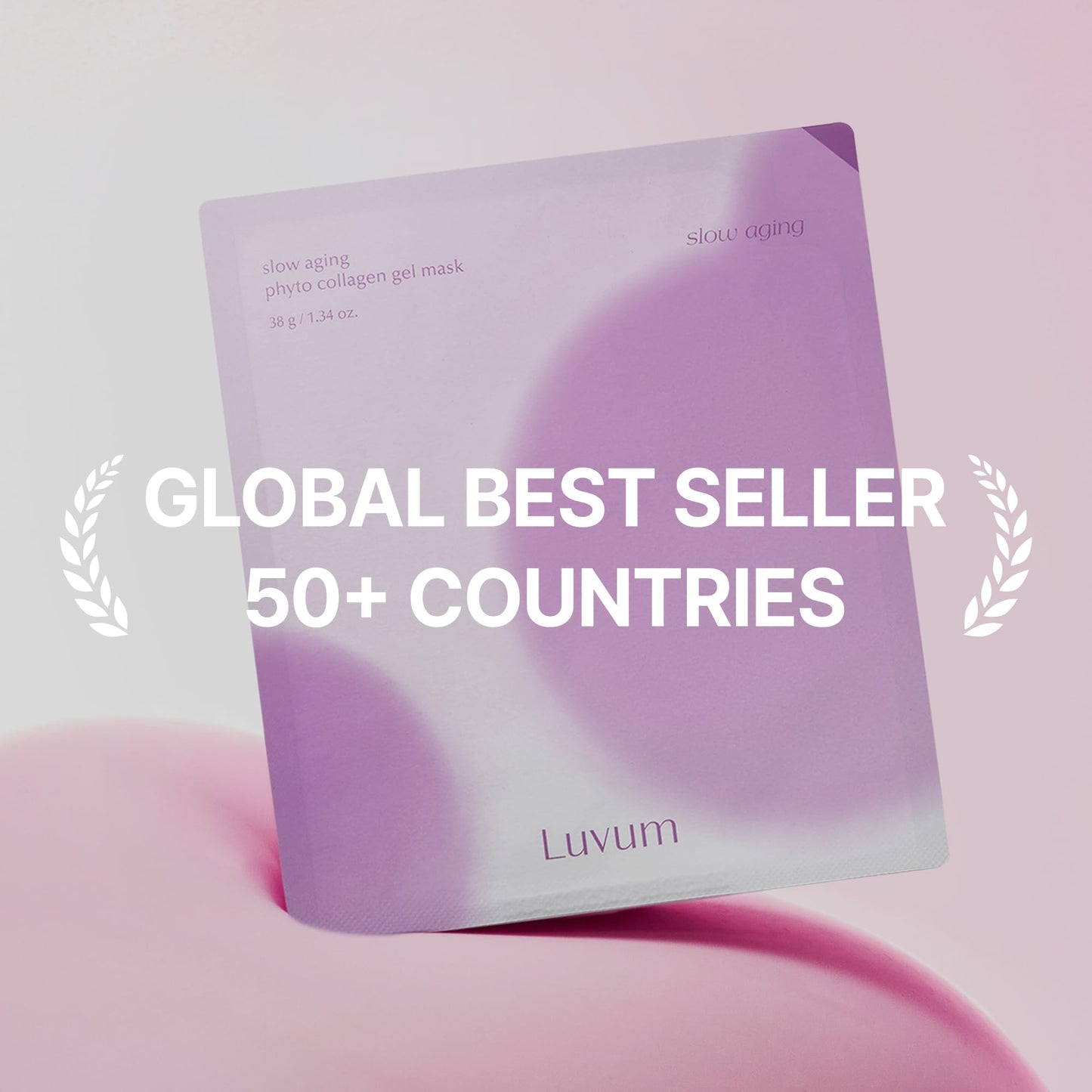 LUVUM Slow Aging Phyto Collagen Gel Mask, Collagen, Overnight Hydrogel Mask, 4+1 Pack