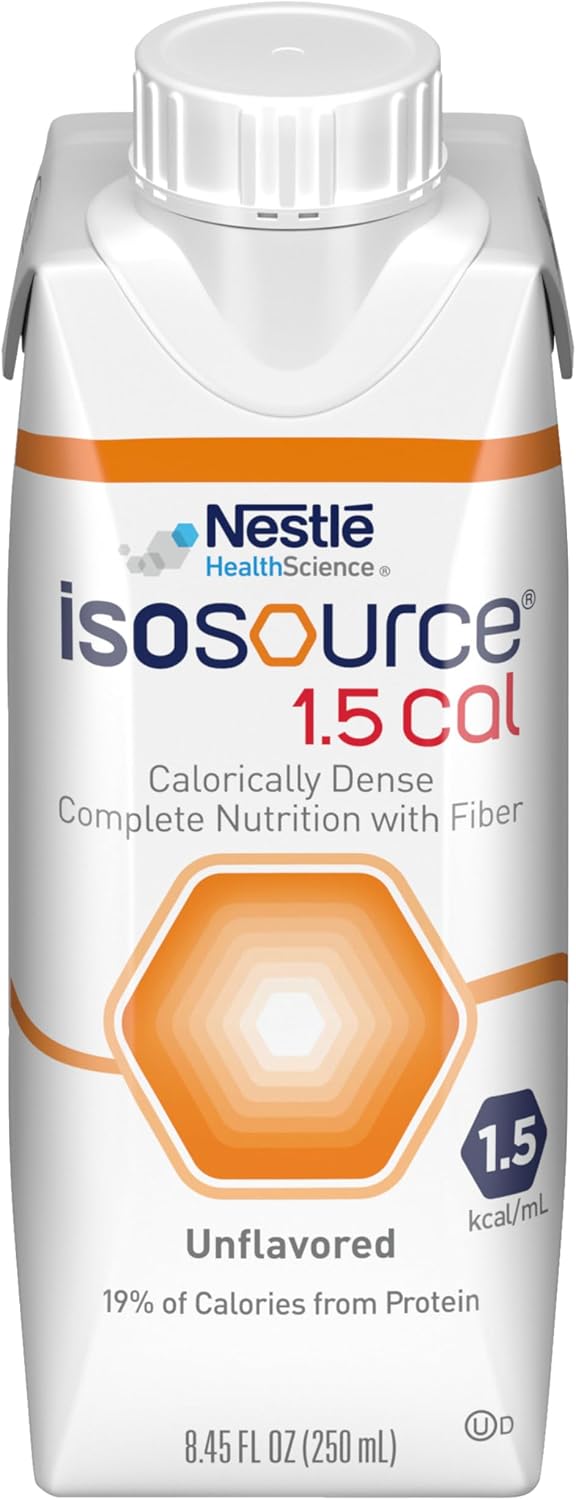 Isosource Complete Nutrition with Fiber, Unflavored, 8.45 Fl Oz, 24pk