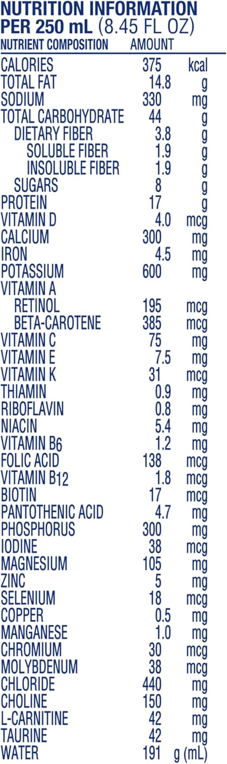 Isosource Complete Nutrition with Fiber, Unflavored, 8.45 Fl Oz, 24pk