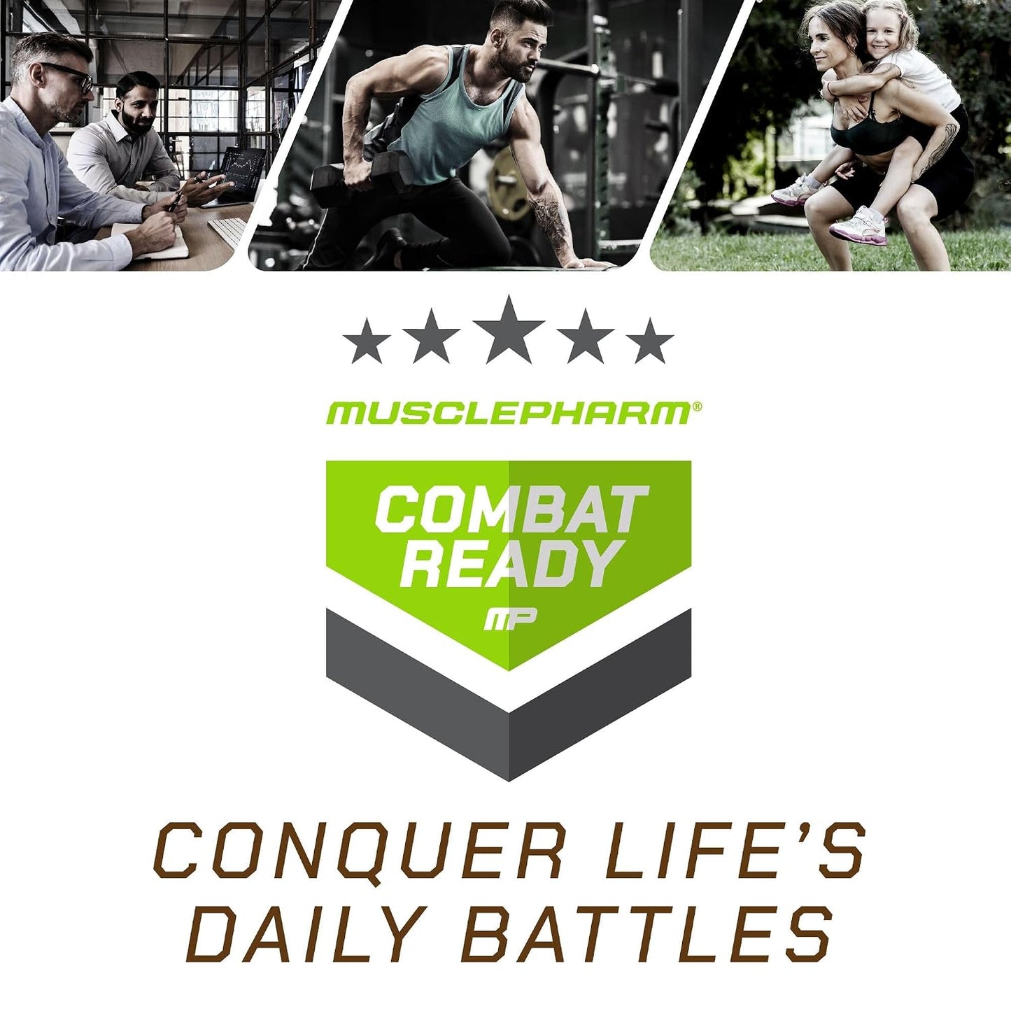 MusclePharm Combat Ready Protein Shake Chocolate Fudge Flavor - Pack of 12 | Chocolate Fudge Flavor, 40g Protein, BCAAs, Glutamine, 7g Fiber, No Added Sugar, Gluten Free Protein Shake