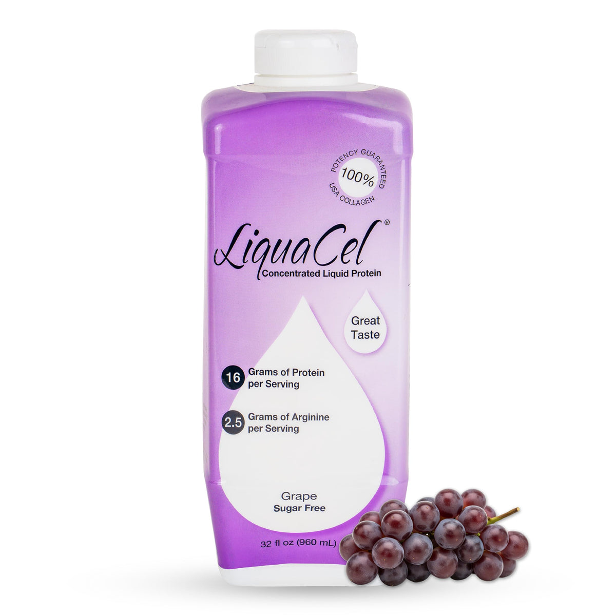LiquaCel Liquid Protein, Peach Mango Flavor, 32 oz Bottle