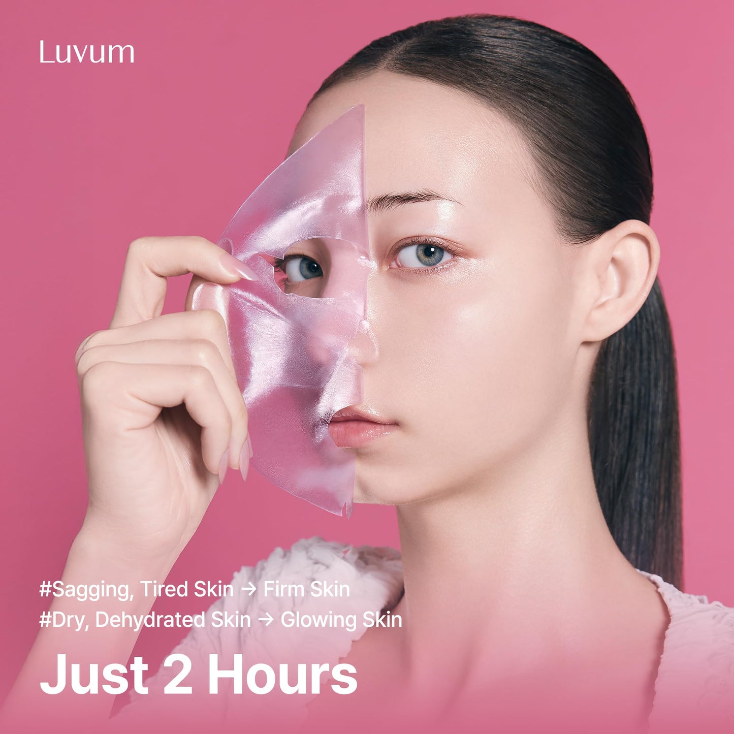 LUVUM Slow Aging Phyto Collagen Gel Mask, Collagen, Overnight Hydrogel Mask, 4+1 Pack