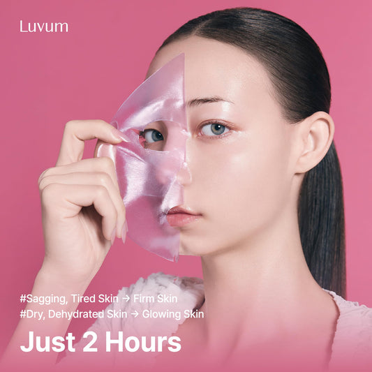 LUVUM Slow Aging Phyto Collagen Gel Mask, Collagen, Overnight Hydrogel Mask, 4+1 Pack