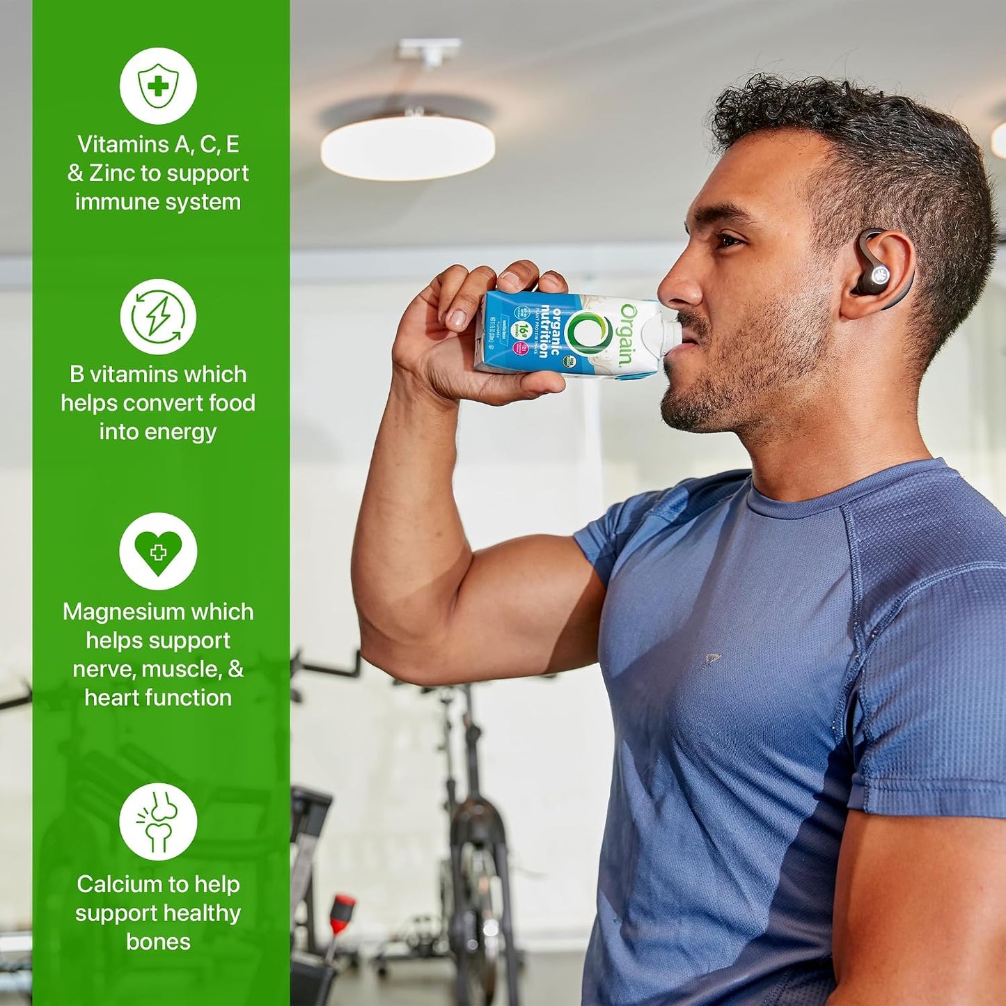 Orgain Organic Nutritional Vegan 16g Protein Shake, Vanilla, 11 oz, 12pk | Ready to drink plant based protein, meal replacement, 21 vitamins & minerals, fruits & vegetables, non-GMO, gluten-free