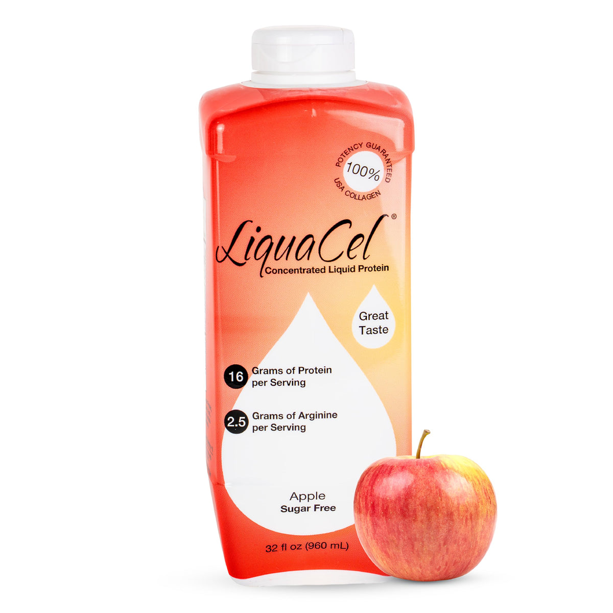 LiquaCel Liquid Protein, Peach Mango Flavor, 32 oz Bottle
