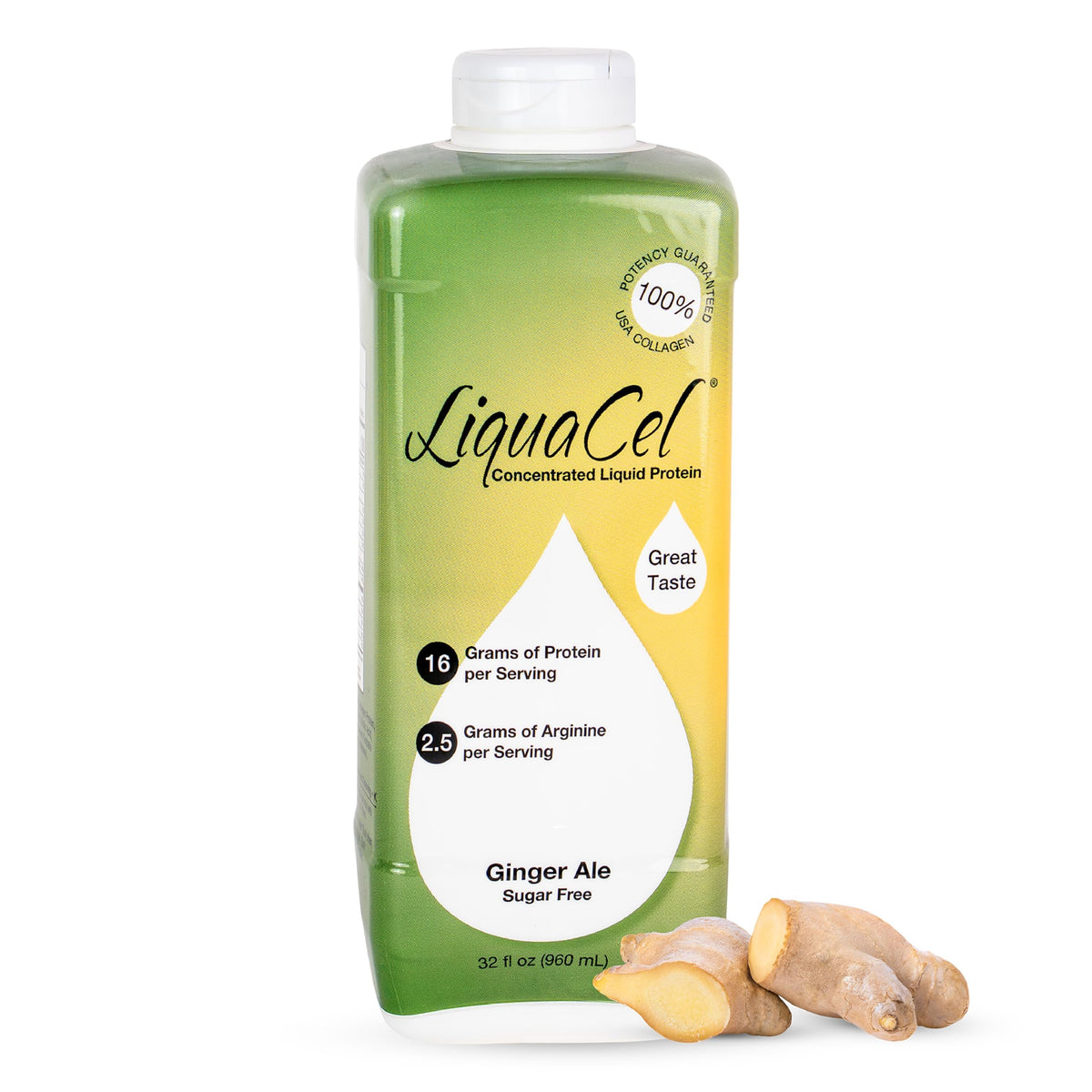 LiquaCel Liquid Protein, Peach Mango Flavor, 32 oz Bottle
